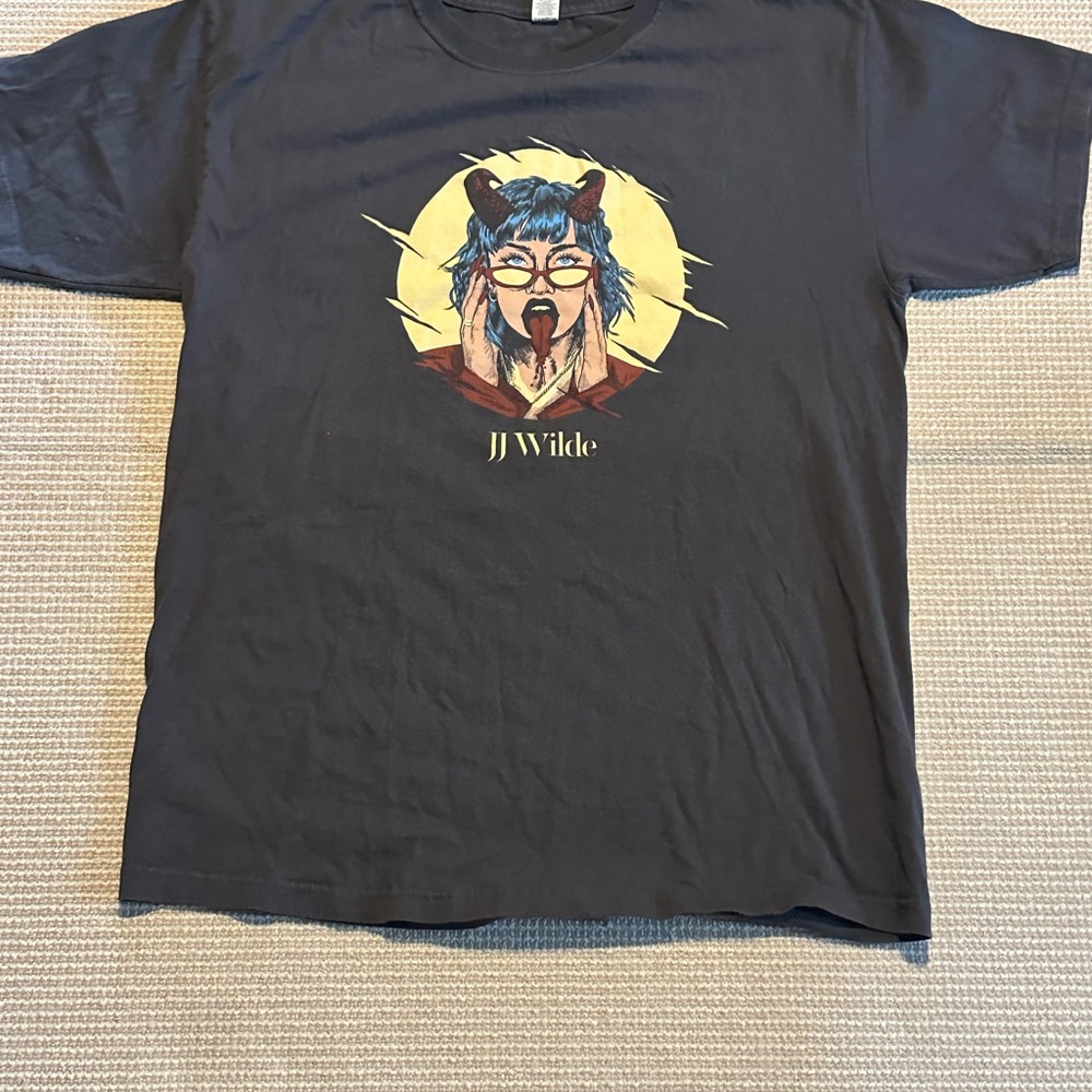 JJ Wilde Dark Gray SS Shirt By M & O Gold Size L